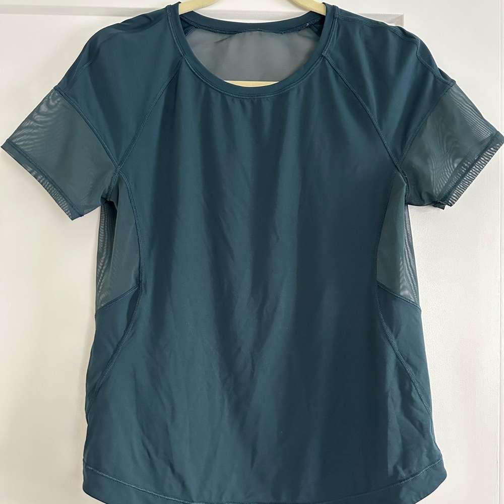 lululemon athletica Dark Teal Short Sleeve Top
